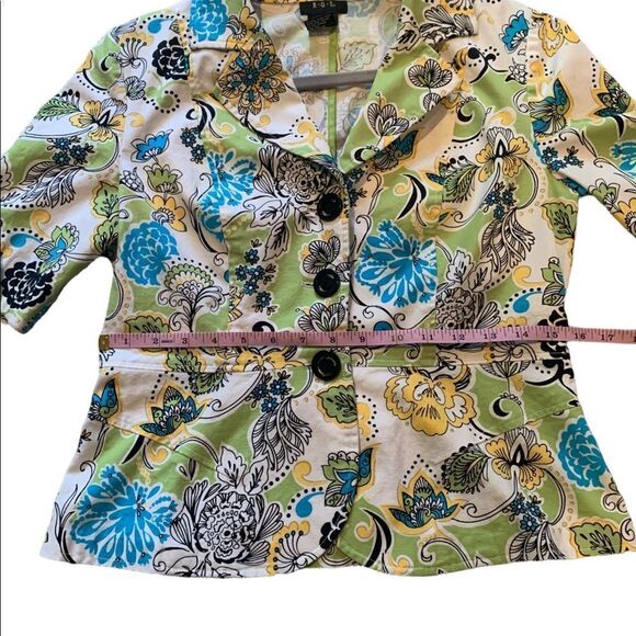 RQT Floral Print Blazer Jacket Women’s Size Small Button Down - Picture 6 of 8